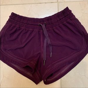 lululemon purple shorts